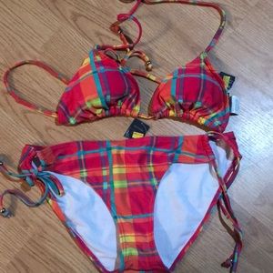 NWT Pink colorful bikini